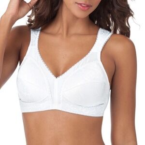 Playtex 18 Hour Ultimate Bra Women 38DDD White Stretch Shoulder Comfort Wireless